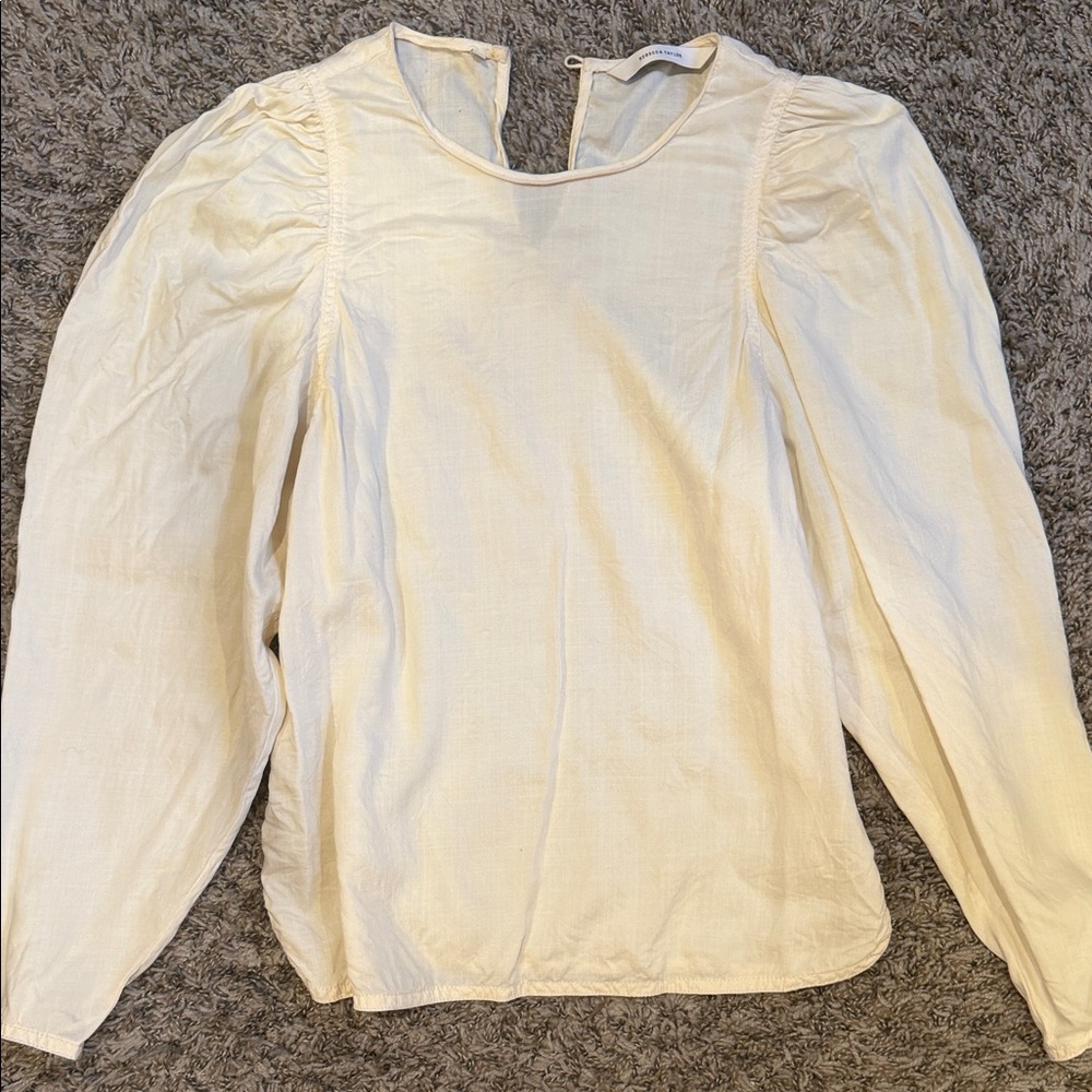 Beautiful Rebecca Taylor Elegant Cream Women's Top